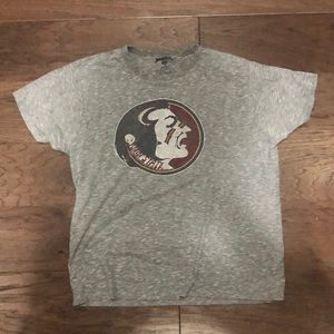 Florida State Seminoles Soft Cotten Gray T-Shirt